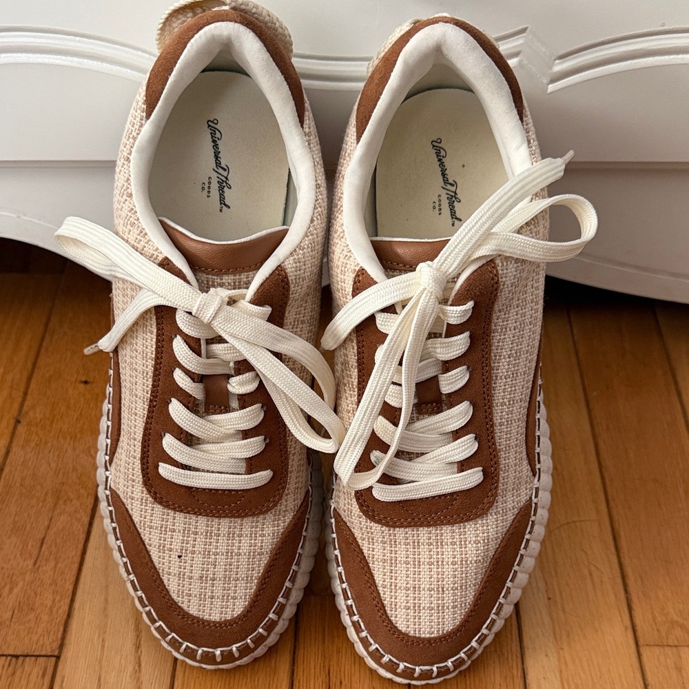 Universal Thread Brown and Cream Women's Sneakers